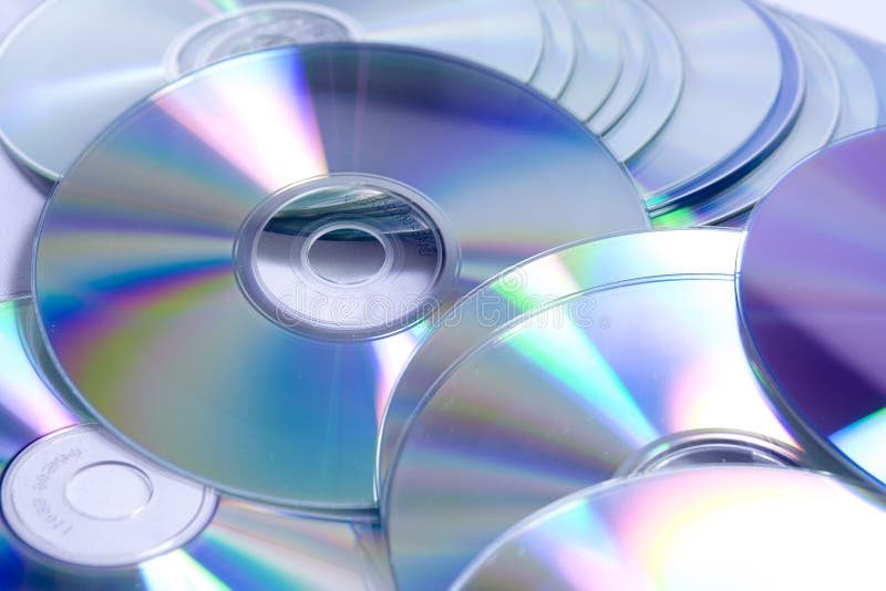 CD DVD pile