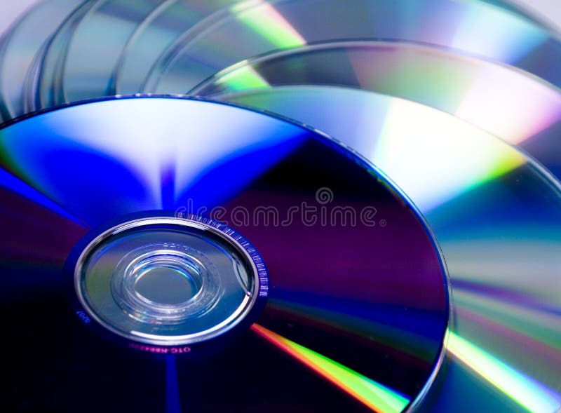 Cd and dvd pile stock image. Image of isolated, share, file 742397