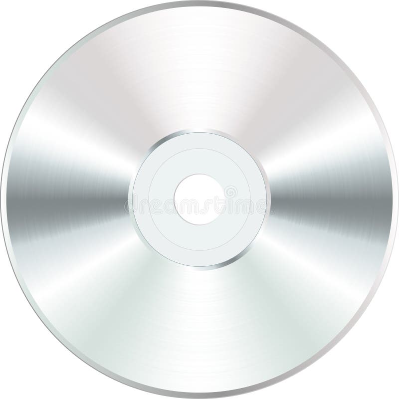 CD em branco branco ilustração do vetor CD em branco branco ilustração do vetor