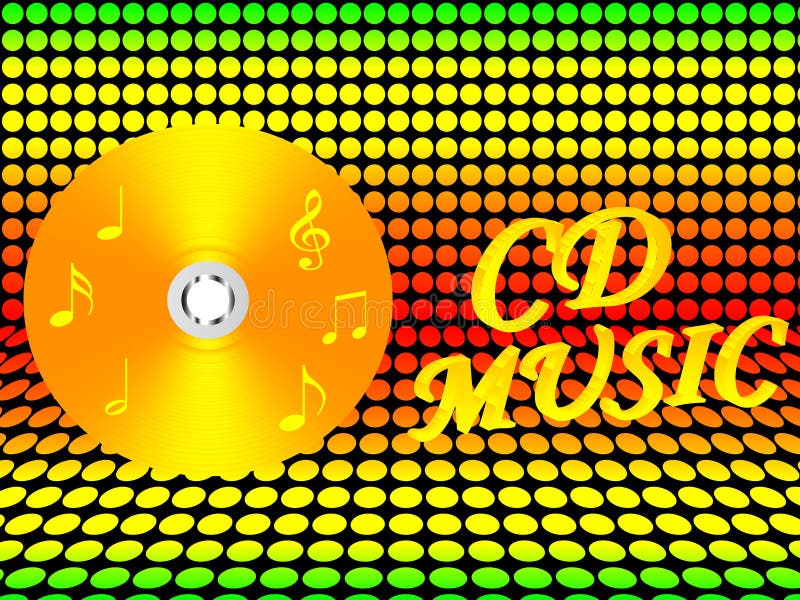 Cd music- illustration