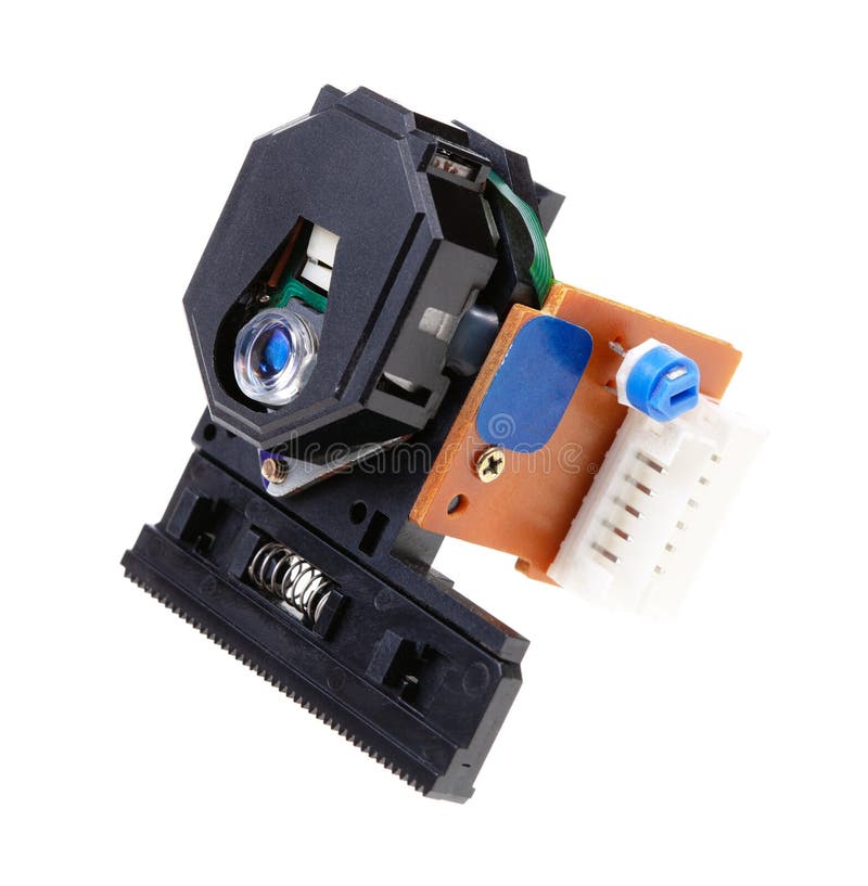 Laser and Lens Assemblage of a Cd Player Stock Photo Image of lens