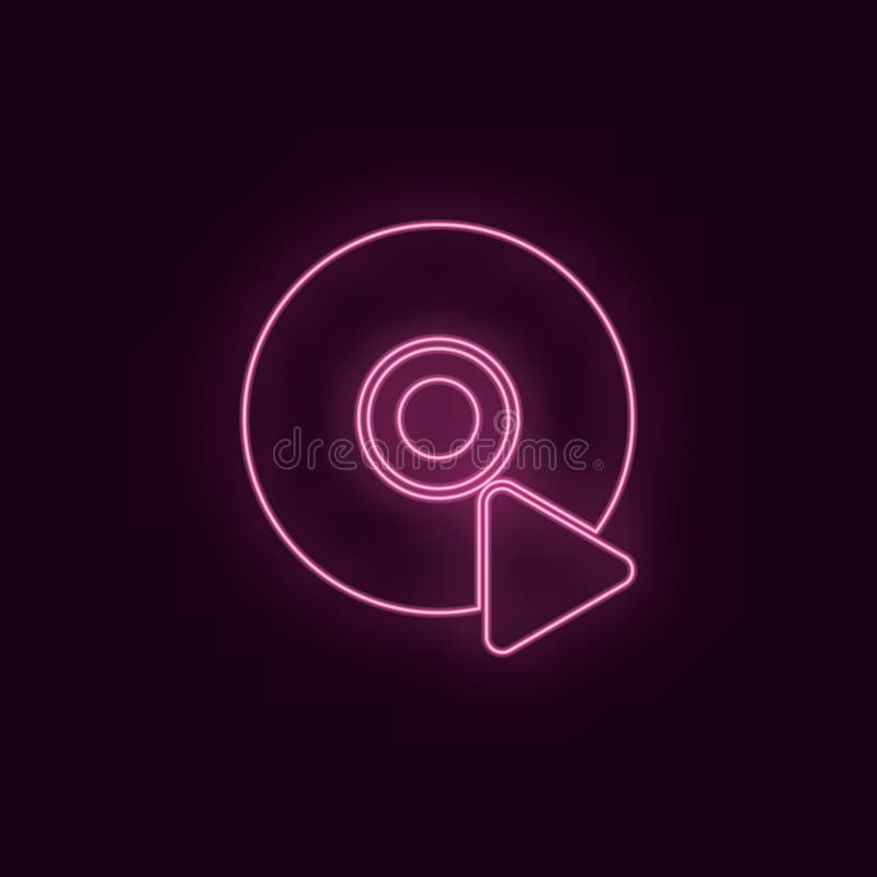 CD-speler, neon, pictogram Het neon ui ux pictogram van de theater robijnrood kleur Het embleemvector van het theaterteken - Vect royalty-vrije illustratie CD-speler, neon, pictogram Het neon ui ux pictogram van de theater robijnrood kleur Het embleemvector van het theaterteken - Vect royalty-vrije illustratie