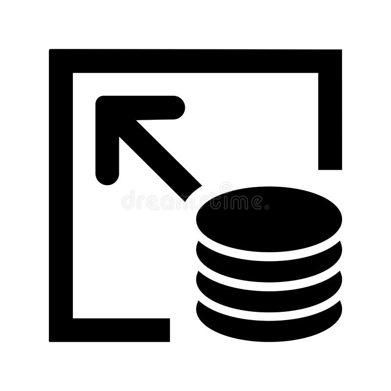 Cdn, Storage Icon. Black Vector Graphics Stock Illustration