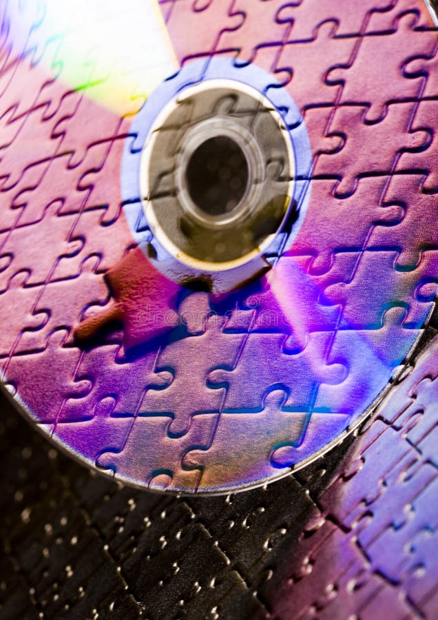 Cds on jigsaws stock image. Image of choice, data, backup 3038605