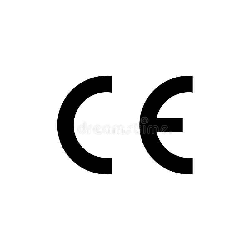 CE oceny symbol Europejska konformizmu certyfikata ocena Wektorowa ilustracja, płaski projekt