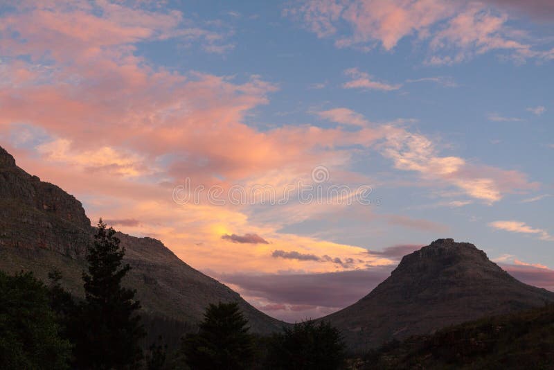 Cederberg Sunset stock photos