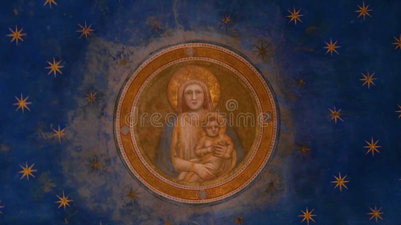 Ceiling della cappella Scrovegni affrancato da Giotto, Padova
