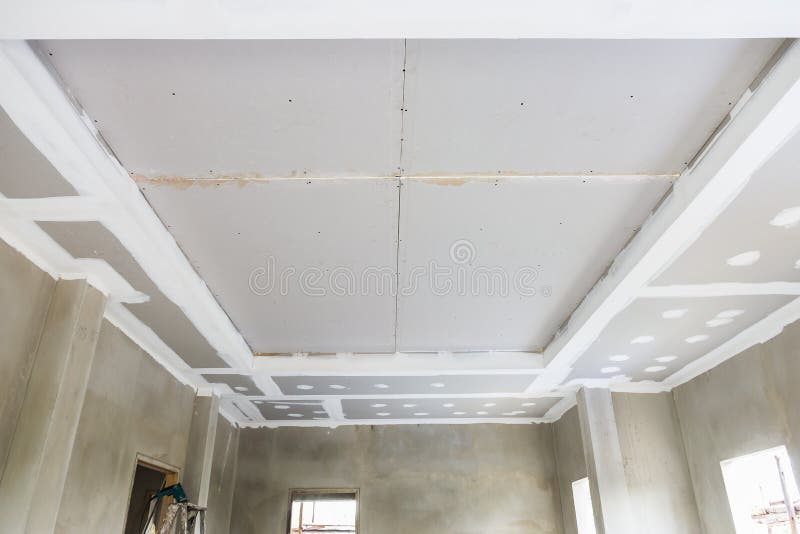 Ceiling gypsum board stock image. Image of decor, coating 72650201