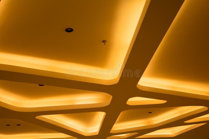 Ceiling with lamp royalty free stock image