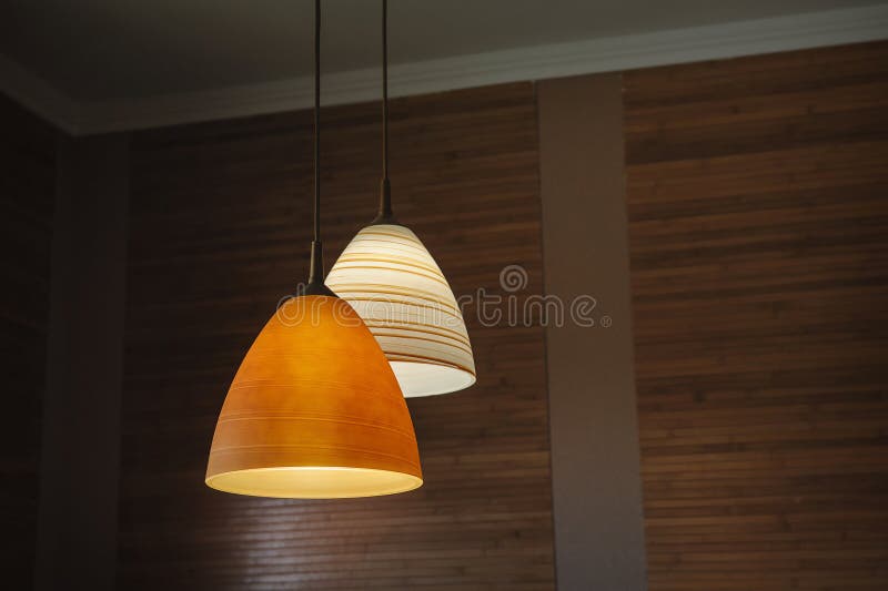 Ceiling light lamp decor royalty free stock photo