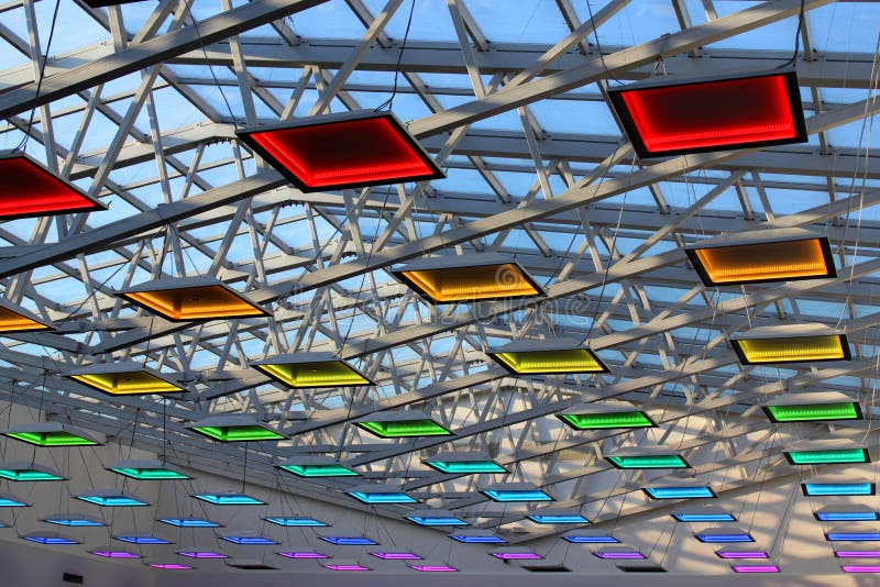 Ceiling lights stock photo. Image of indoor, ceiling 40643144