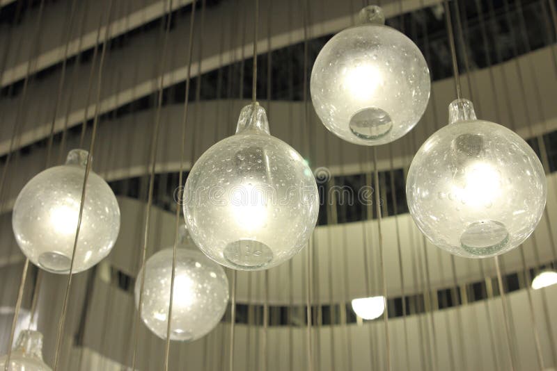 Ceiling lights stock photos