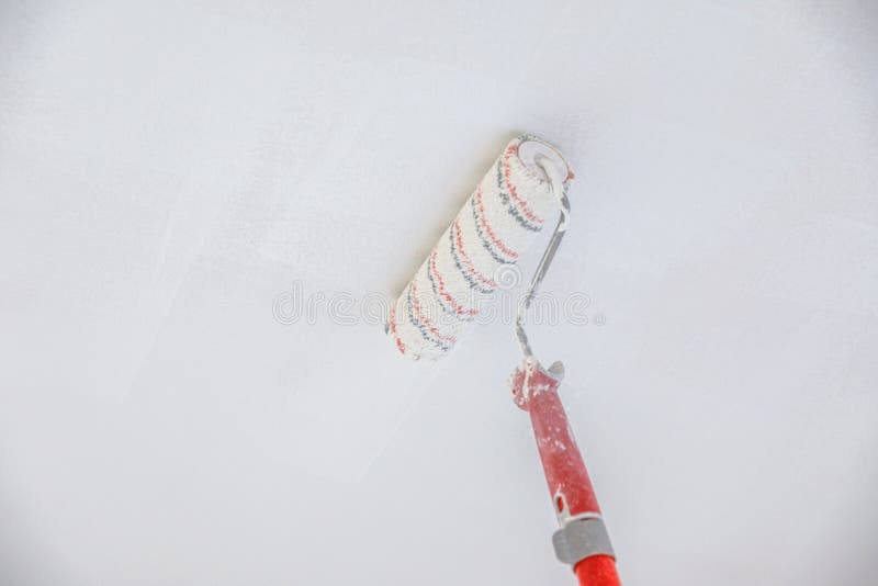 Ceiling Paint Roller Stock Photo Image Of Decorator 102169250