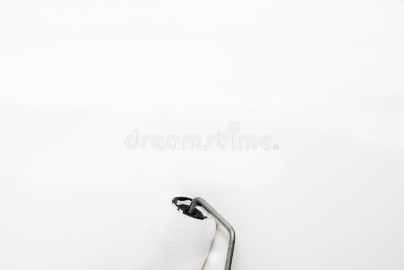 Ceiling Painting With White Paint Stock Photo Image Of Equipment