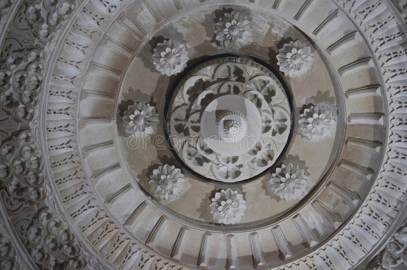 The ceiling, Salasar Balaji Temple, Akola, Maharashtra royalty free stock image