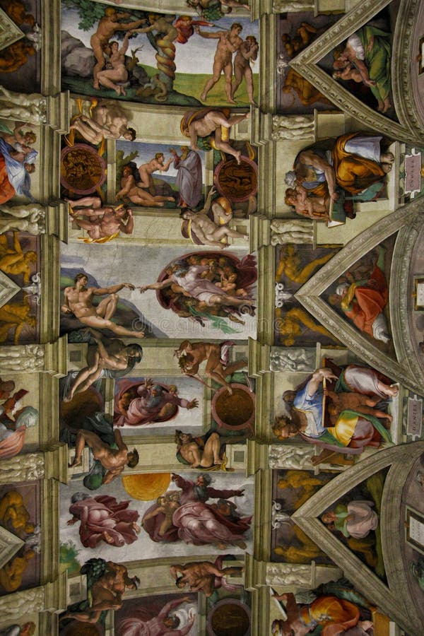 Ceiling In The Sistine Chapel Editorial Photography Image Of