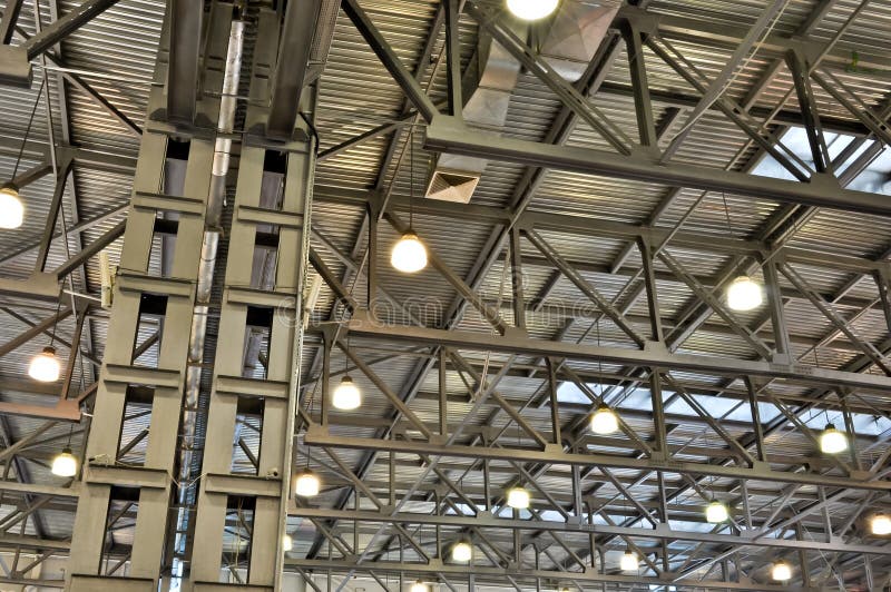 Ceiling slabs in industrial buildings