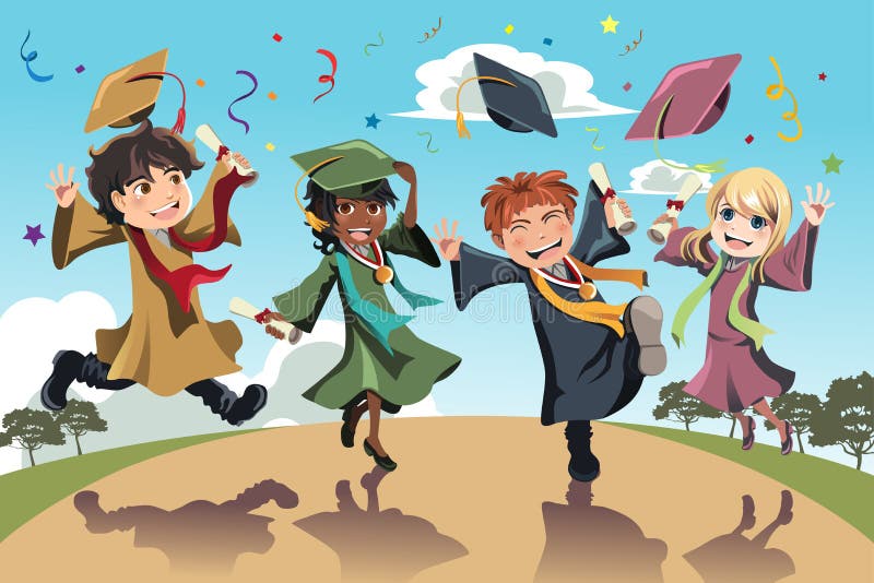 Celebración de la graduación libre illustration Celebración de la graduación libre illustration