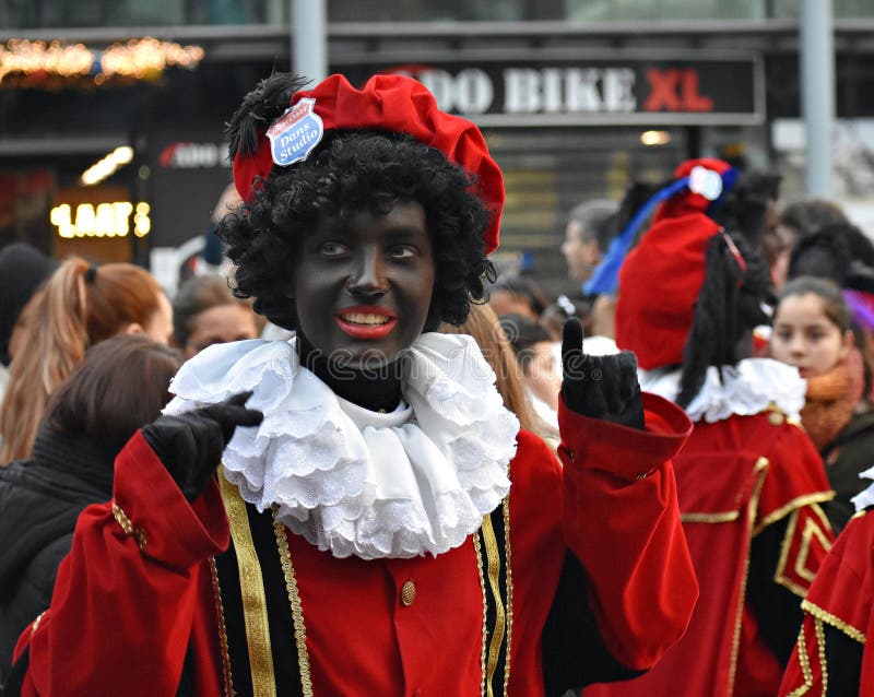 Celebrating the arrival of Dutch Saint Nicholas. stock photography Celebrating the arrival of Dutch Saint Nicholas. stock photography