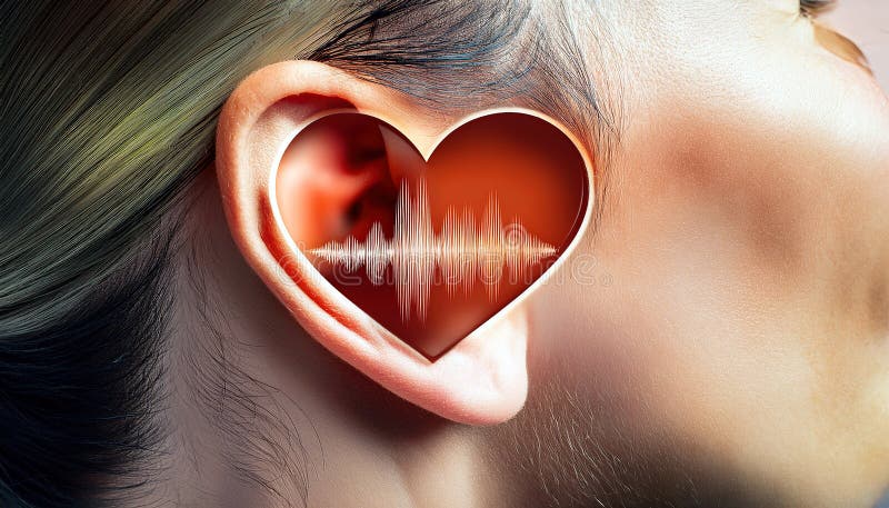 Celebrating Disability Pride Month Through Sound and Love in a Creative Visual Blend royalty free stock photo