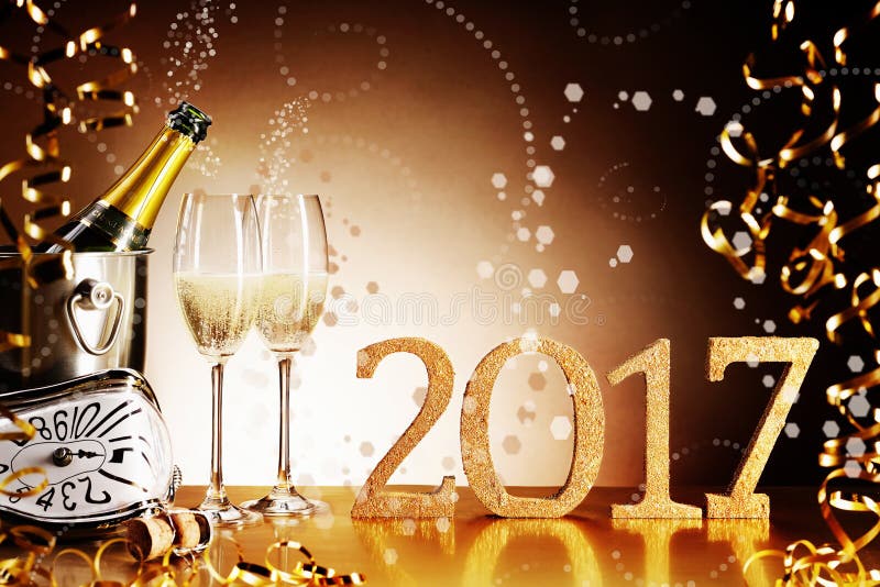 Celebrating 2017 New Years Eve Stock Photo Image Of Party Invite