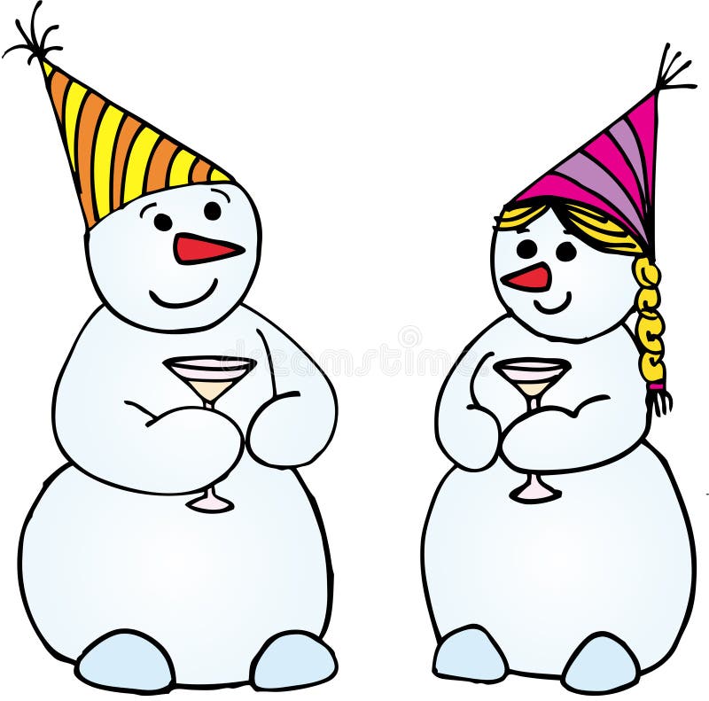 Celebrating snowmans