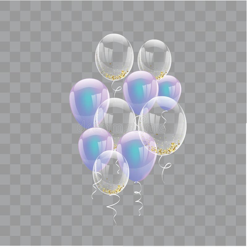 Celebration banner with purple balloons background. Vector illustration. stock illustration Celebration banner with purple balloons background. Vector illustration. stock illustration