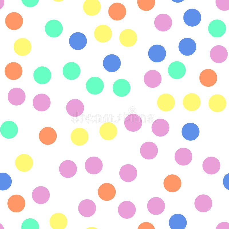 Celebration Colorful Confetti Seamless Pattern. Colorful Pastel ...