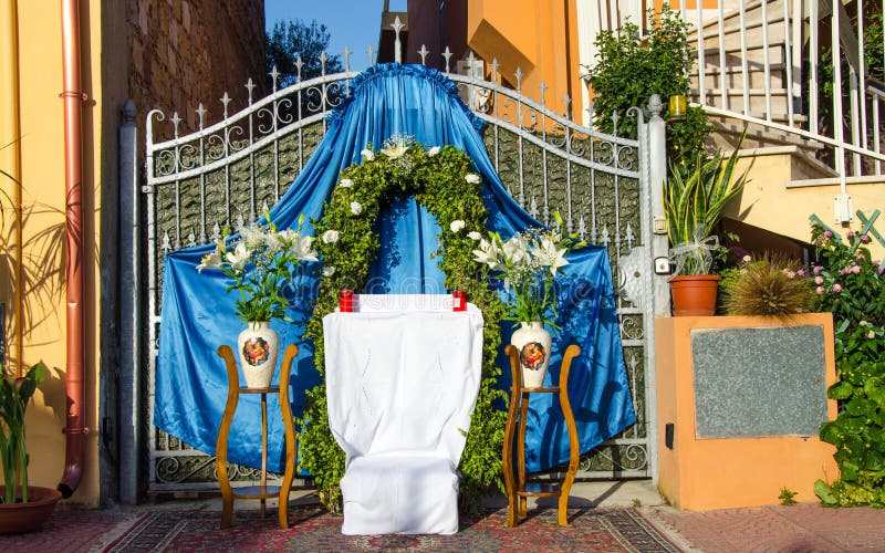 Celebration the Feast of Corpus Christi Stock Photo - Image of candle