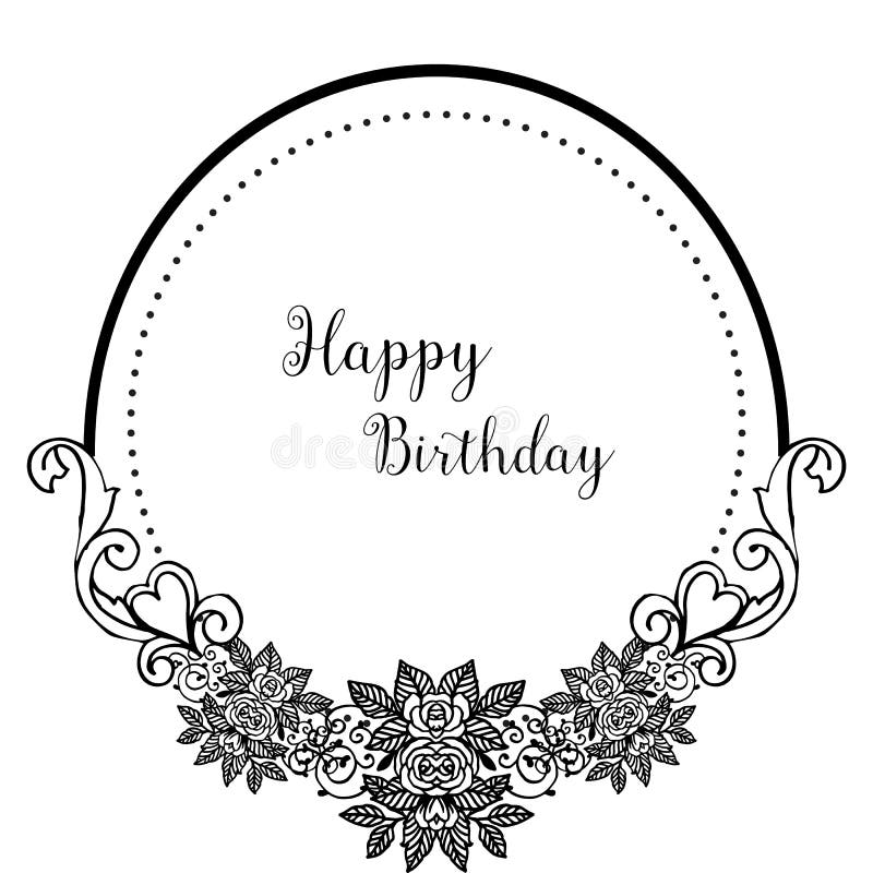 Celebration Invitation Card, Happy Birthday Lettering, with Template ...