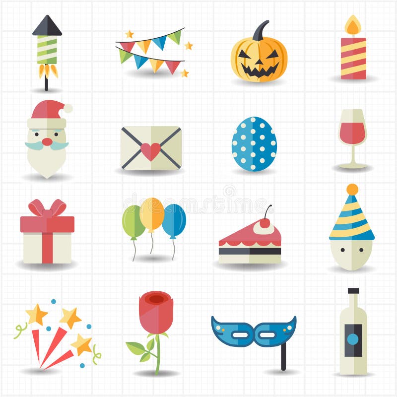 Celebration, Party icons