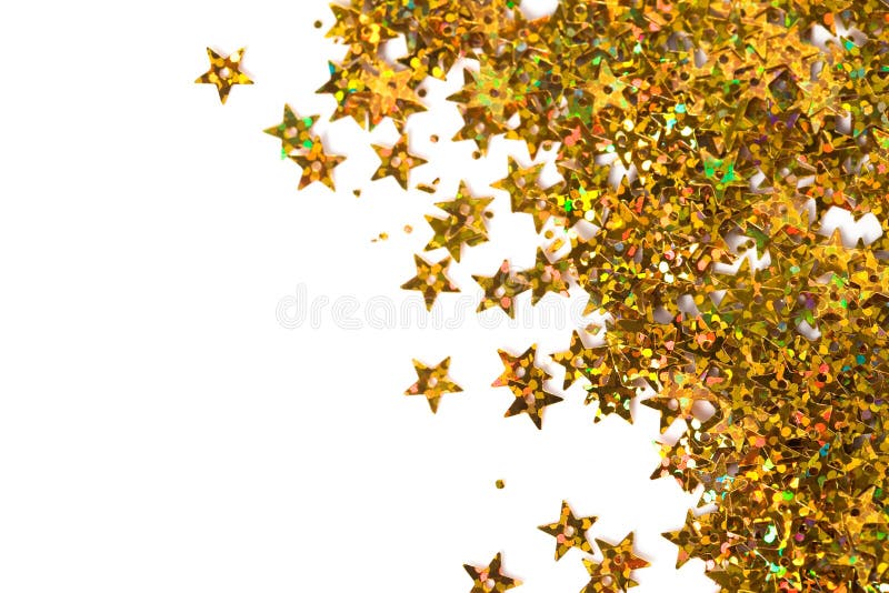 New Years Eve Frame Confetti Streamers Gold Decorations Top View Stock  Photo by ©JeniFoto 321187618
