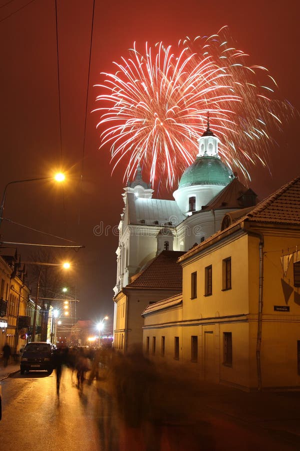 Celebratory fireworks