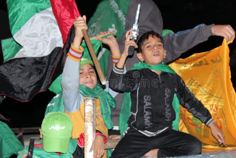 Celebrazioni di vittoria a Gaza