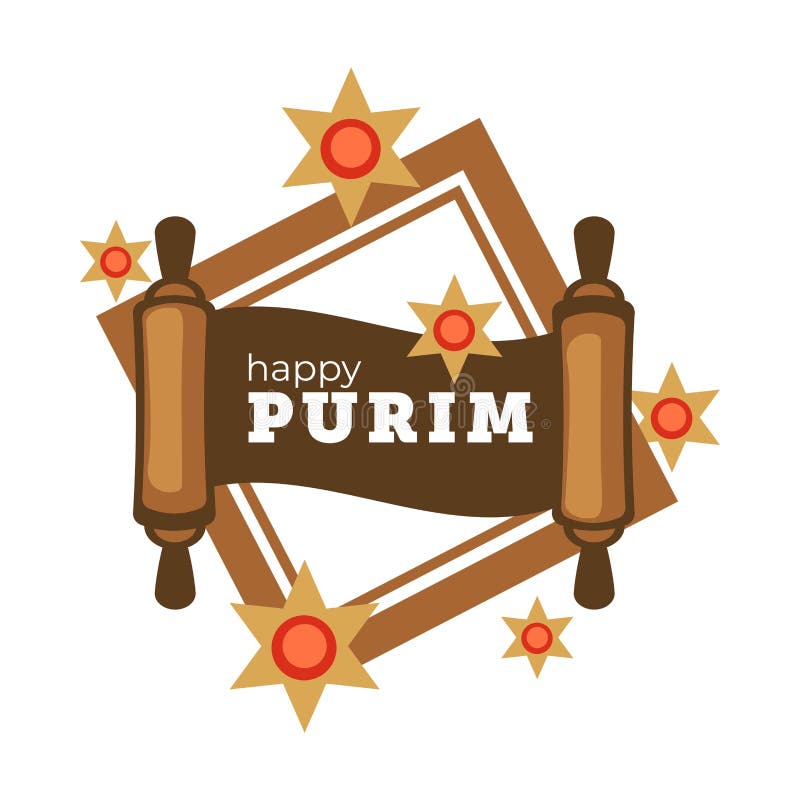 Celebração feliz do feriado do purim do evento na vida judaica dos povos ilustração do vetor Celebração feliz do feriado do purim do evento na vida judaica dos povos ilustração do vetor