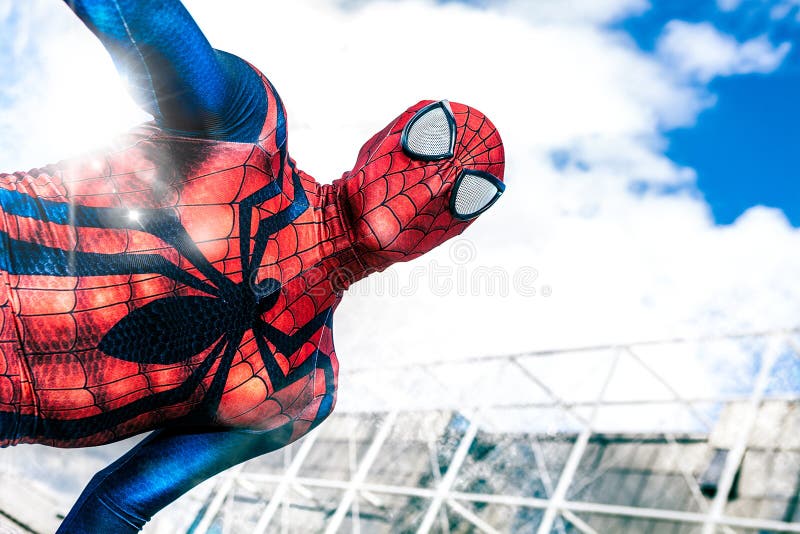 Celebrities comics. Spiderman Marvel Comics superhero. Spider-Man