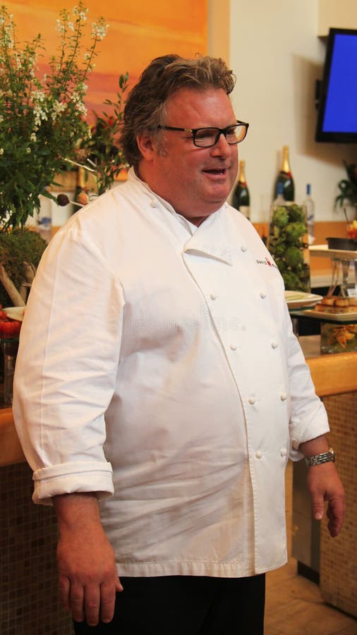 Celebrity chef David Burke during US Open food tasting preview