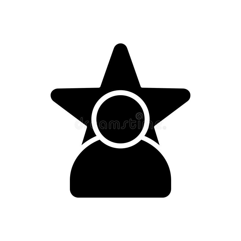 Black Solid Icon for Celebrity, Magnate and Fame Stock Vector -  Illustration of logotype, symbol: 147174612