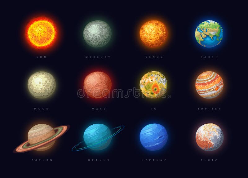 Solar System Planets Stock Vector Illustration Of Satelite 183451955 solar-system-planets-stock-vector-illustration-of-satelite-183451955