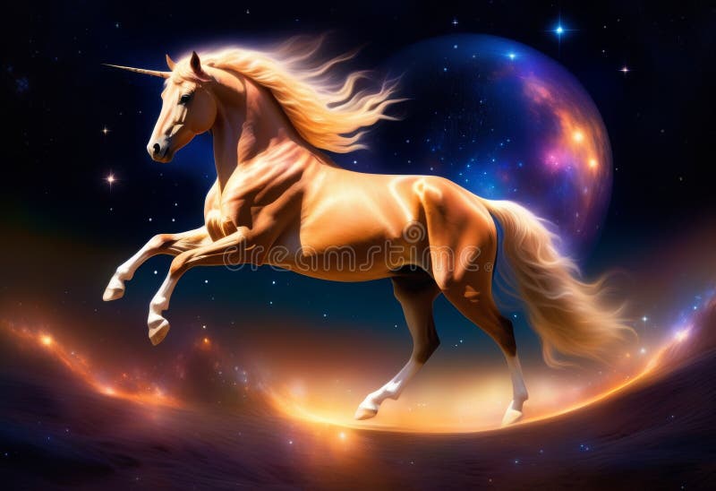 The Celestial Elegance of the Time-Warped Centaur stock illustration