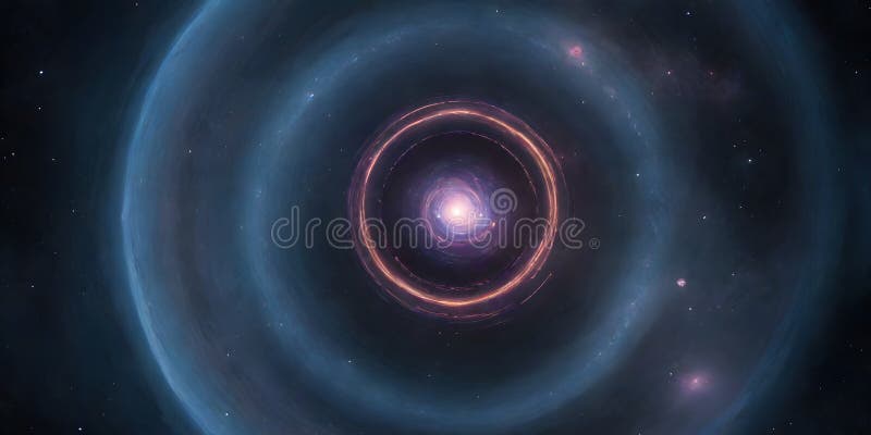 Cosmic Gateway in Starry Expanse stock images