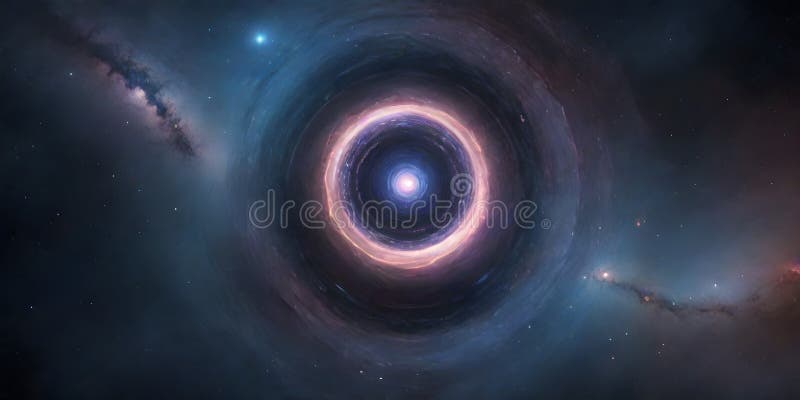 Cosmic Gateway in Starry Expanse stock images