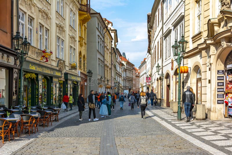Celetna street in center of old town, Prague, Czech Republic royalty free stock image Celetna street in center of old town, Prague, Czech Republic royalty free stock image