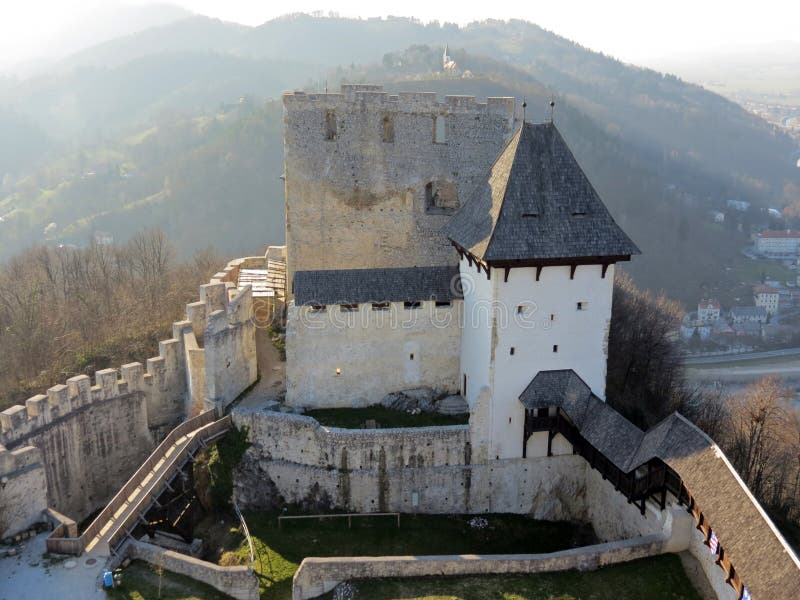 Celje Castle in Slovenia royalty free stock photography