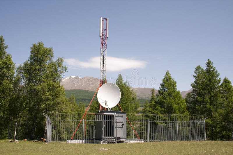 Cell phone antenna tower stock photography Cell phone antenna tower stock photography