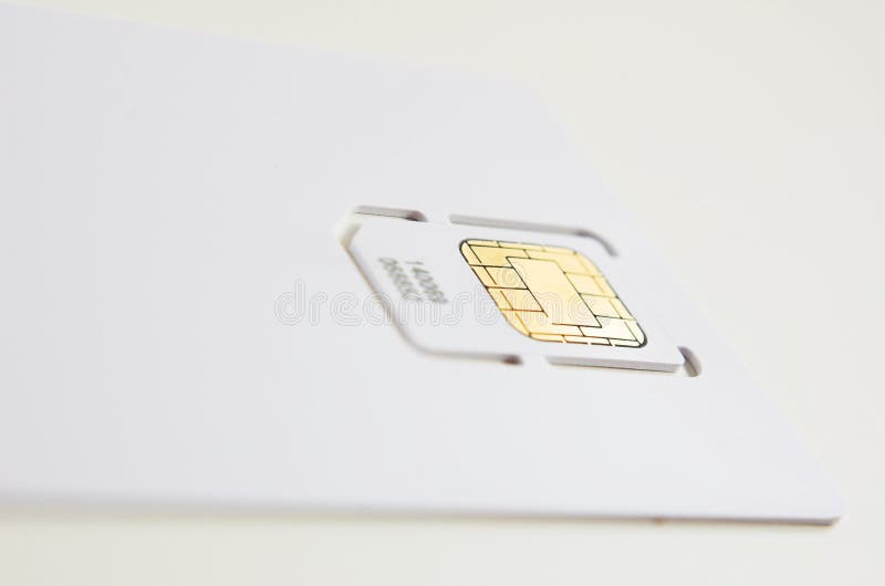 Cell phone card stock photo. Image of identity, blank 1136850