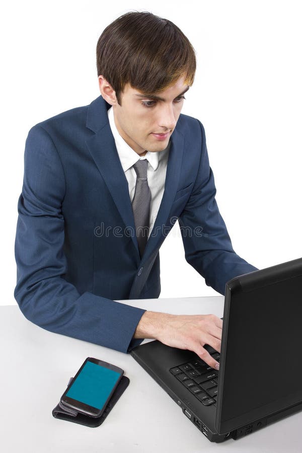 Cell Phone on Desk stock photo. Image of connection, electronic 36129750