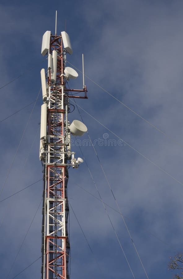 Cell phone tower stock photo. Image of 12720290