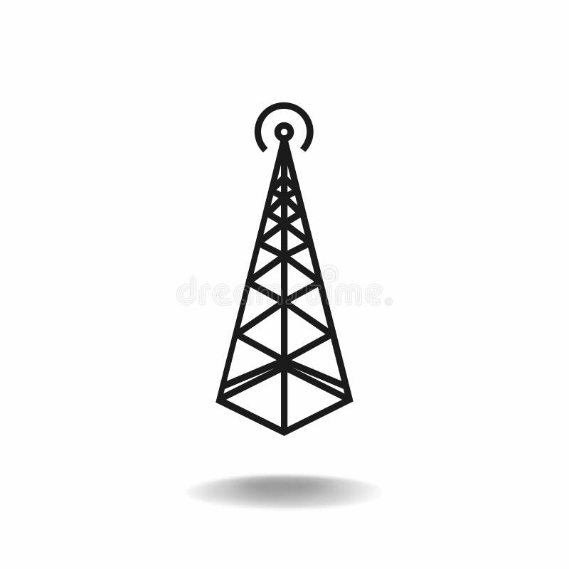 Cell Phone Tower Icon stock illustration