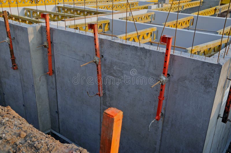 Cellar construction stock photo